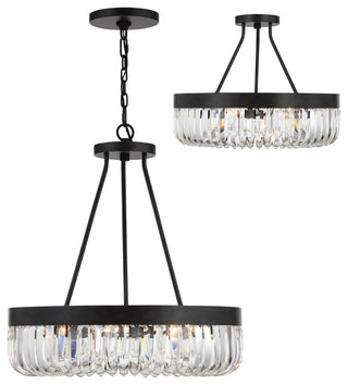 Crystorama Lighting Group ALI-B2008 Alister 8 Light 23"W Ring - Charcoal Bronze