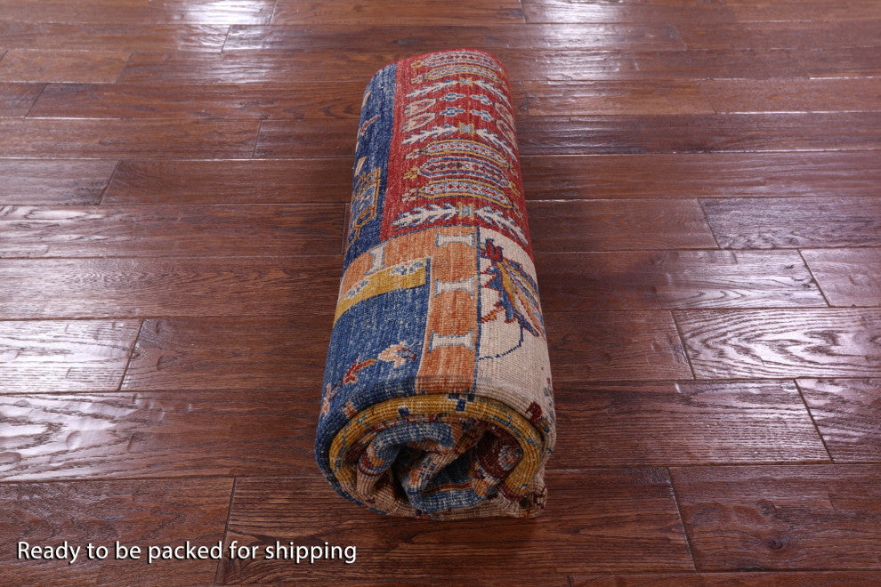Super Kazak Hand Knotted Wool Rug 5' 0" X 6' 11" Q11099