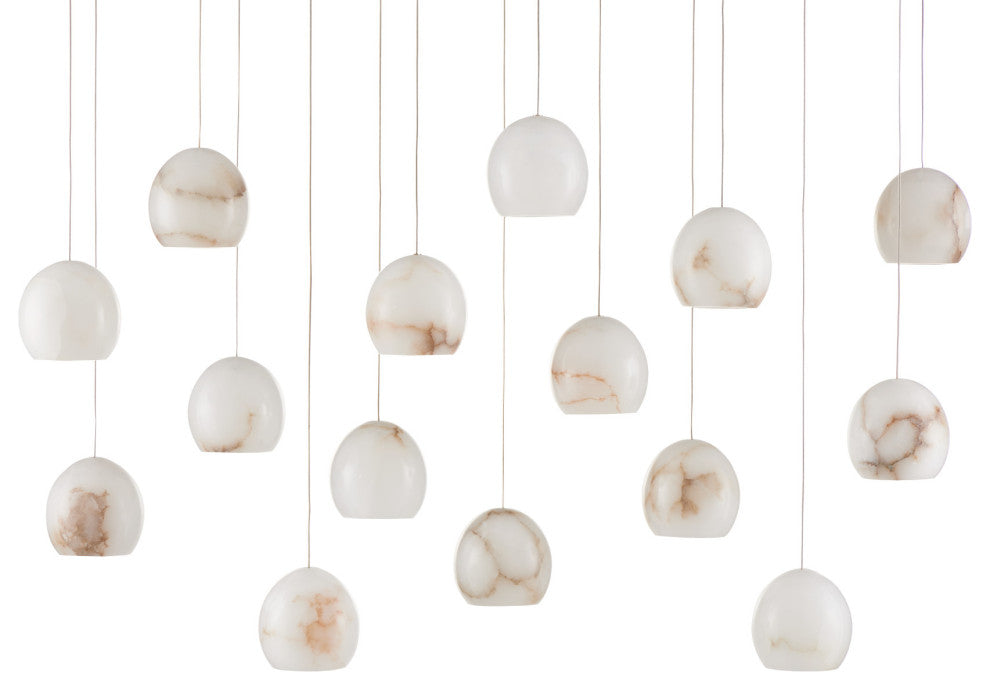 Lazio Multi-Drop Pendant, Rectangular 15-Light