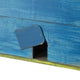 15.75"L Oversized Washed Blue Distressed Solid Wood Cottage Birdhouse