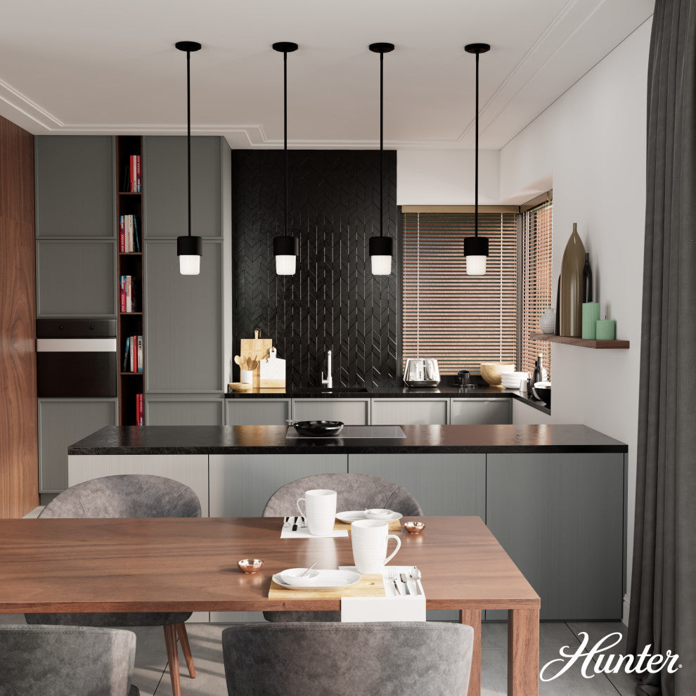 Station Natural Iron, Frosted Cased White Glass 1 Light Pendant Ceiling Light