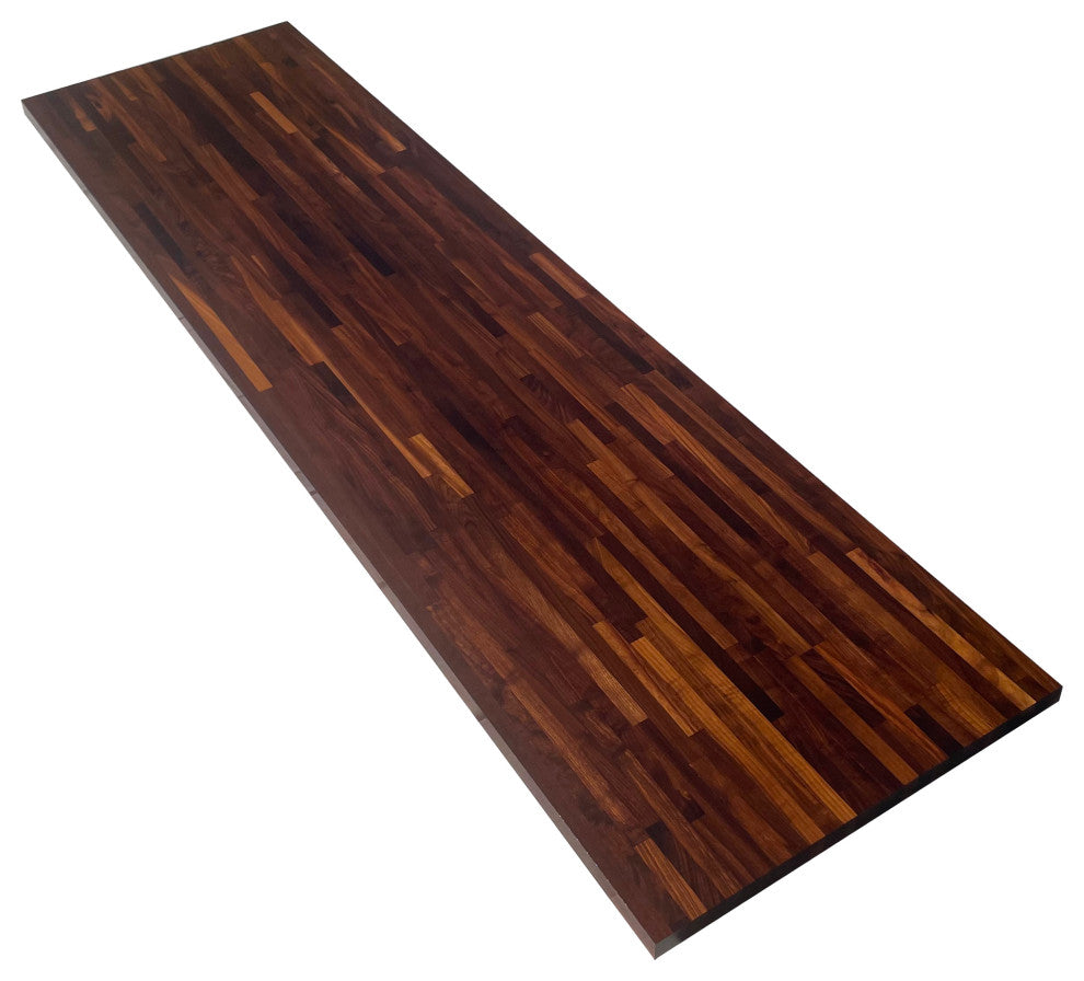 Sturdy 18" Deep Butcher Block Countertop, Walnut, 18" X 72"