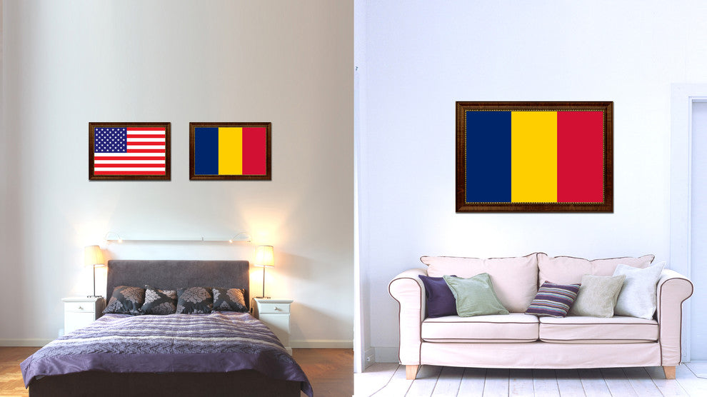 Chad Country Flag Canvas Print, 15"x21"