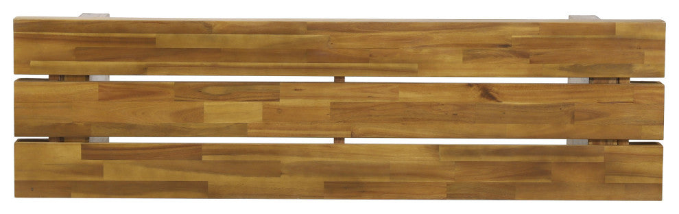 Bagwell Appling Outdoor Acacia Wood Bench, Natural