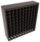 100-Bottle Deluxe Wine Rack,  Pine, Black + Satin