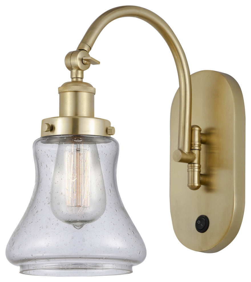 Innovations 918-1W-SG-G194 1 Light 6.5" Sconce, Satin Gold