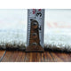 Gray Hand Knotted Afghan Angora Oushak Colorful Wool Wide Runner Rug, 4'4"x10'