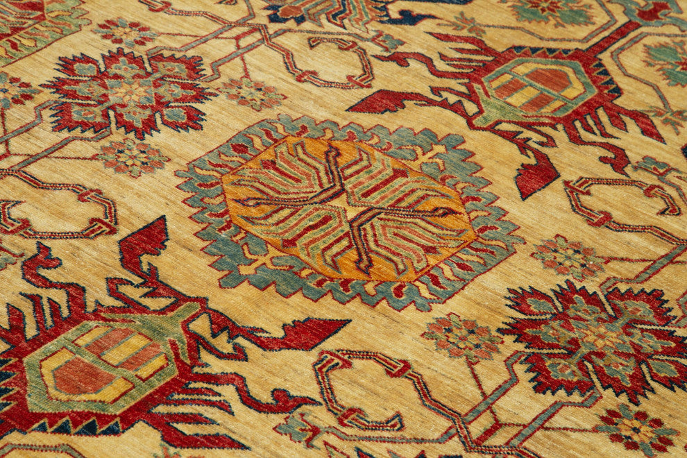 Rug N Carpet - Handmade Oriental 7' 11" x 10' 3" Soft Oushak Area Rug