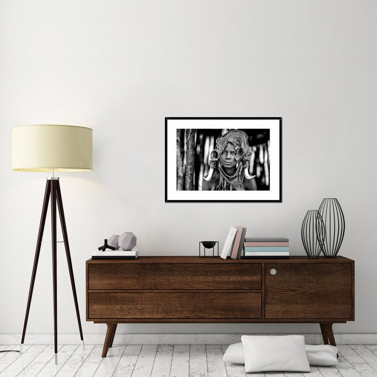 "Mursi" Framed Digital Print by Vedran Vidak, 38"x28"