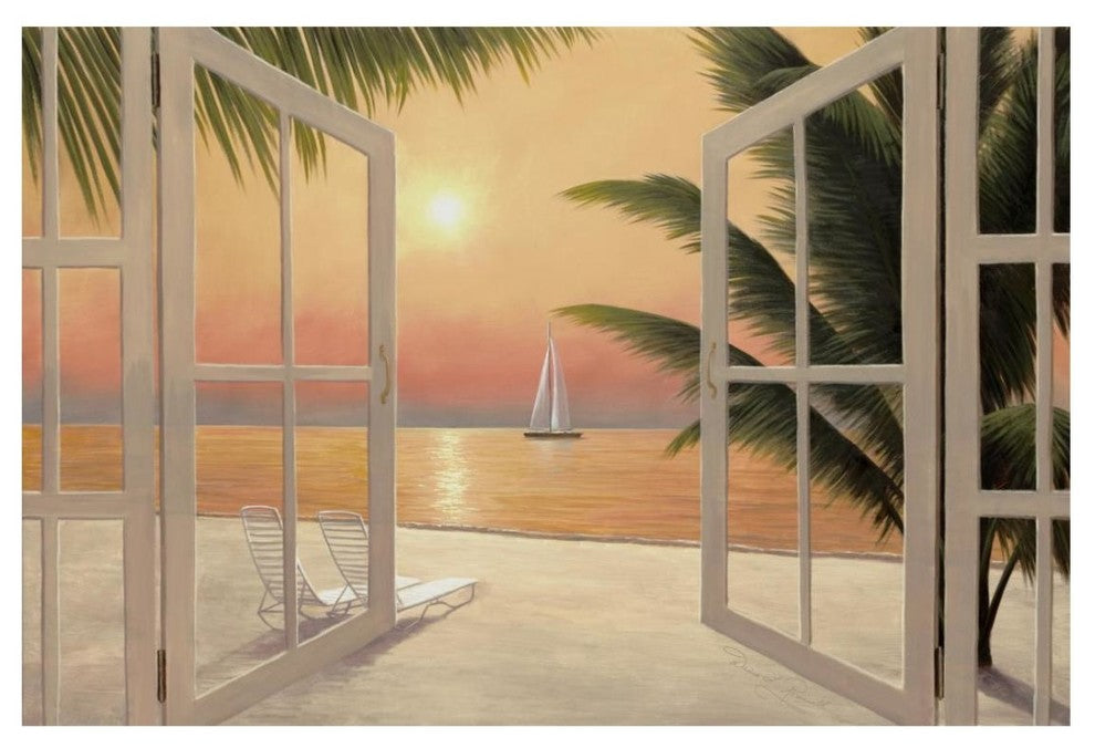 "Beach Windows" Digital Paper Print by Diane Romanello, 26"x18"
