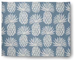 8' x 10' Pineapple Pattern Indoor/Outdoor Rug, Dusty Smoke