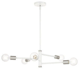 White Modern, Urban, Scandinavian, Chandelier