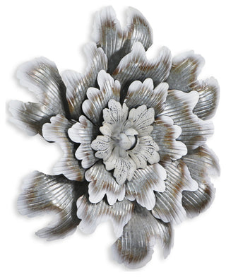 Galvanized Metal Flower Wall Decor
