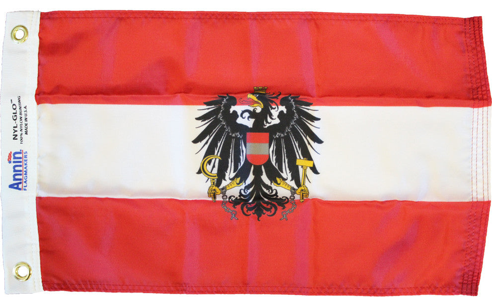 Austria, Eagle, 12"x18" Nylon Flag