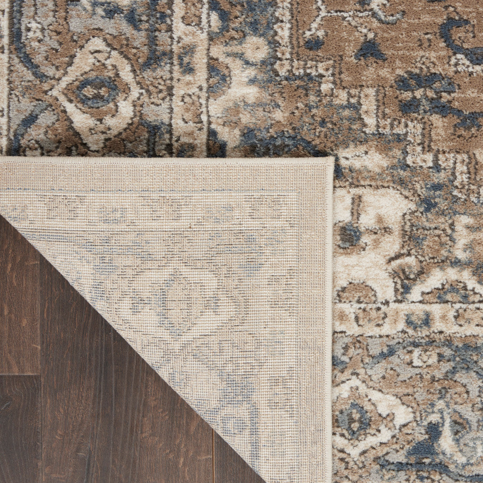 Nourison Concerto 6' x 9' Beige/Grey Farmhouse Indoor Area Rug