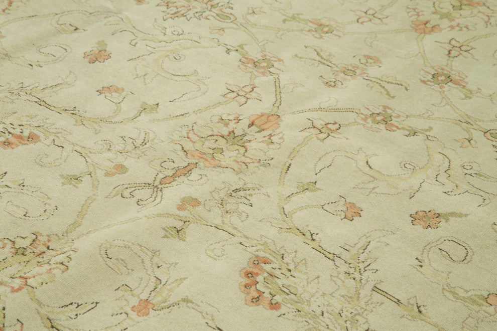 Rug N Carpet - Handmade Oriental 10' 0" x 11' 3" Unique Oushak Area Rug