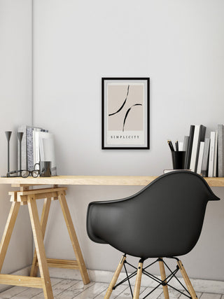 "Love the Simplicity" Framed Painting Print, 12x18