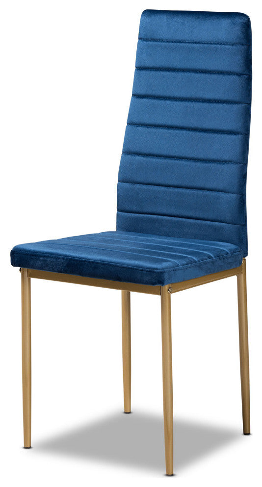 Seal Glamour 4-Piece Dining Chairs, Navy Blue