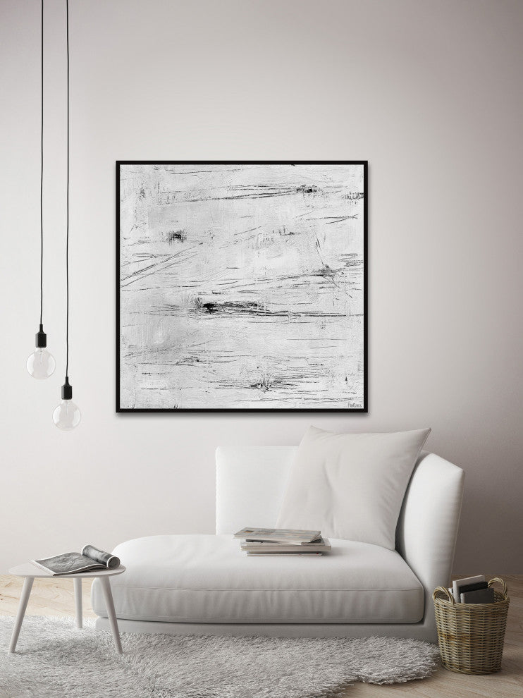 "Young Generation" Floater Framed Painting Print on Canvas, 32x32