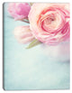 Full Bloom Pink Flowers in Vase, Floral Canvas Art Print, 30"x40"