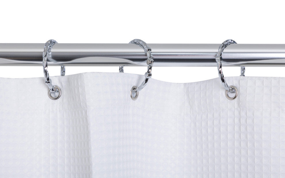 Utopia Alley Aluminum Hoop Oval Shower Rod, 54" Extra Large Size by 26", Polished Chrome
