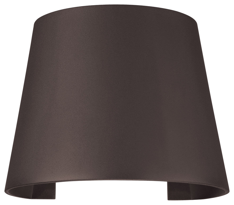 Cone Marine Grade Adjustable Wet Location LED Wallwasher, Bronze Finish