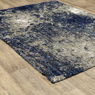 Ashton Abstract Shag Area Rug, 5.3X7.6