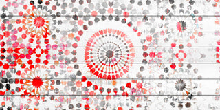 "Bab Taza" Print on White Wood, 40"x20"