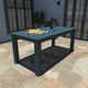 Rectangular 42x84 Counter Table, Weathered Acorn, Nantucket Blue