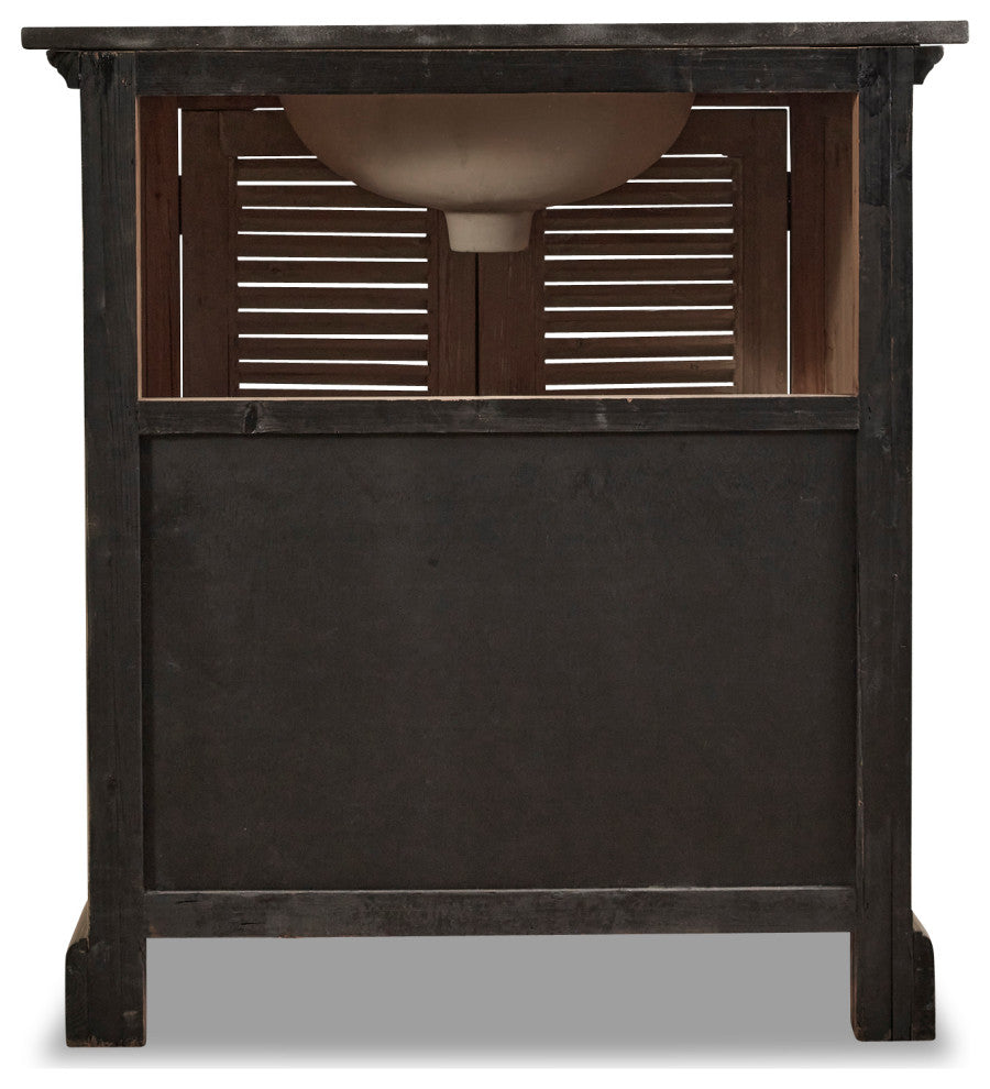 33" Reclaimed Pine Single Bath Vanity