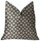 Galactic Ringlet Brown and Beige Luxury Throw Pillow, 22"x22"
