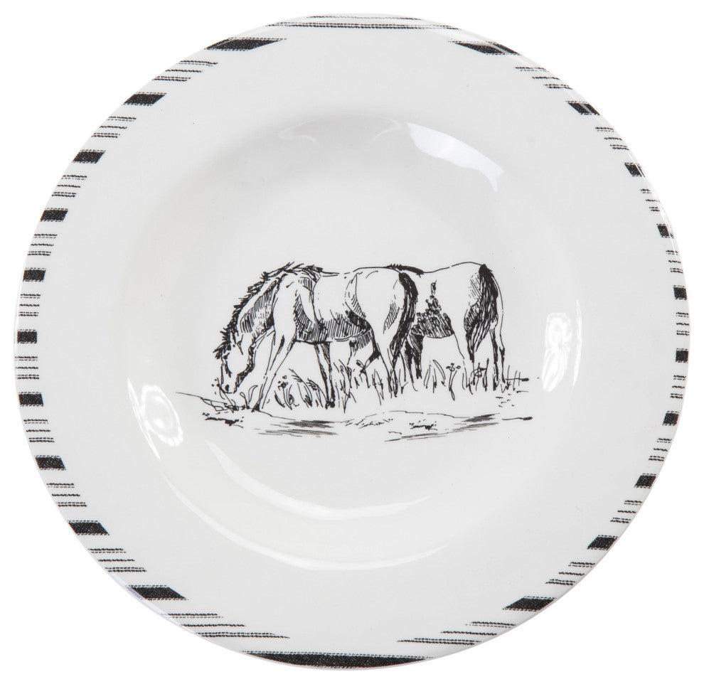 Ranch Life Melamine Salad Plate, 4 Piece