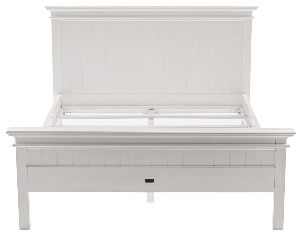 Classic White Panel Queen Size Bed