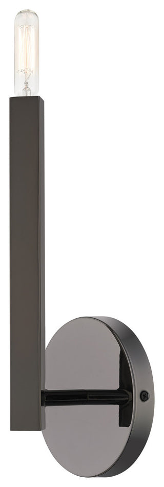 Livex Lighting Monaco 1-Light Black Chrome Sconce