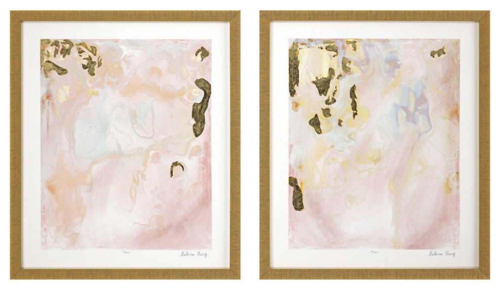 Gold Planet I Artwork, 2-Piece Set
