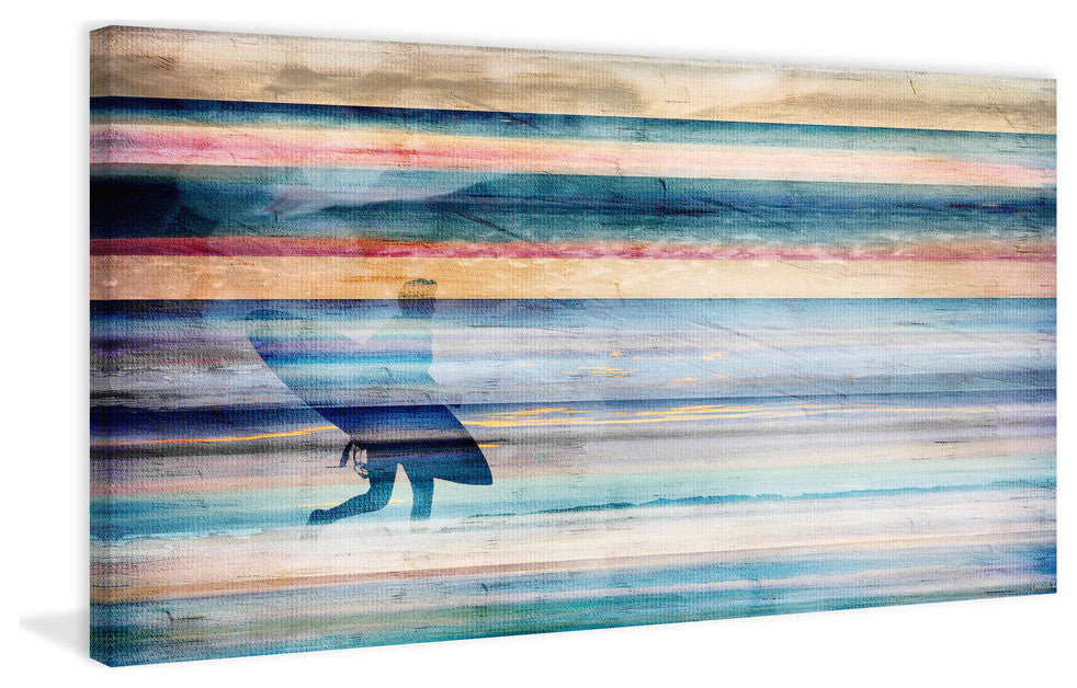 "One More Time" Print on Canvas, 24"x12"