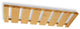 Omega National Stemware Holder 4 Rows 18", Alder