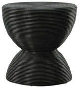 Uttermost Bongo Black Rattan Side Table
