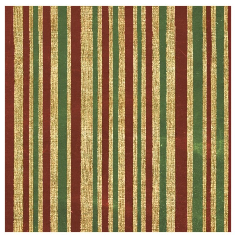 "Santas List Pattern I" Digital Paper Print by Janelle Penner, 26"x26"