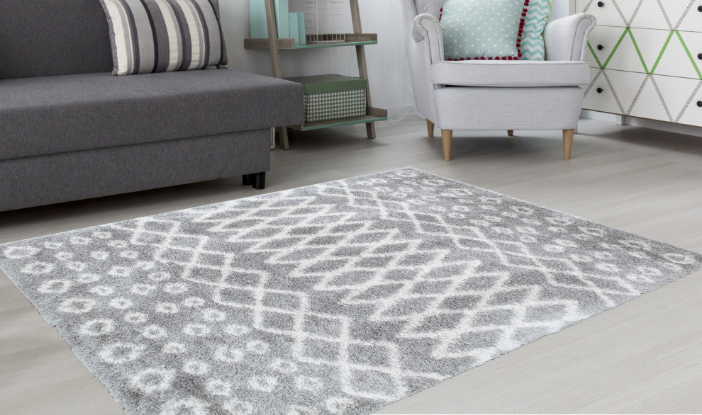 Noori Rug Shag Roy Silver/Ivory Rug