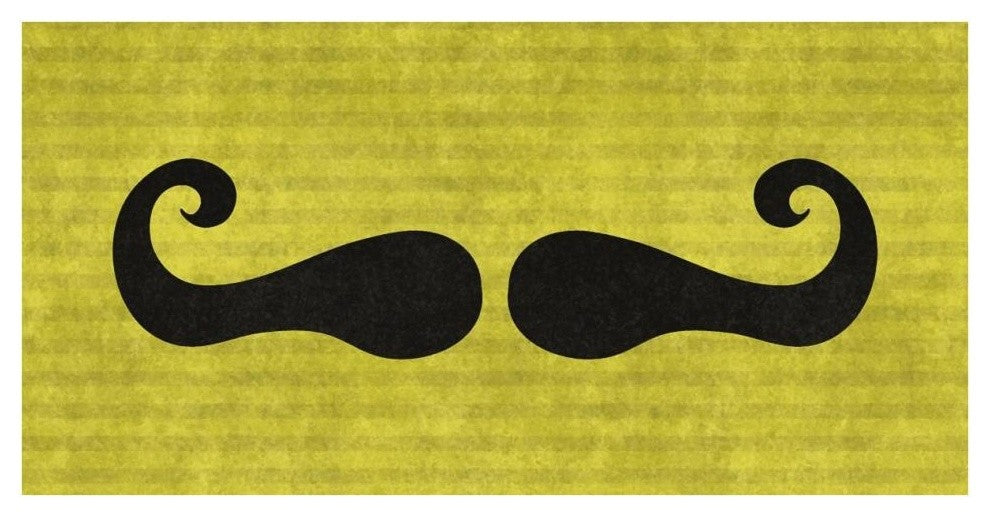 "Mustache: Mustachio" Digital Paper Print by BG.Studio, 38"x20"