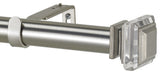 Lalique Non-Telescoping Curtain Rod, Antique Silver, 120''