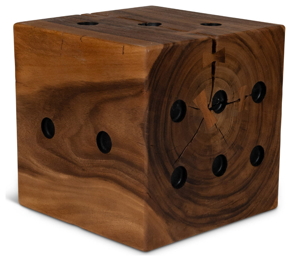 Naturals Dice End Table Natural