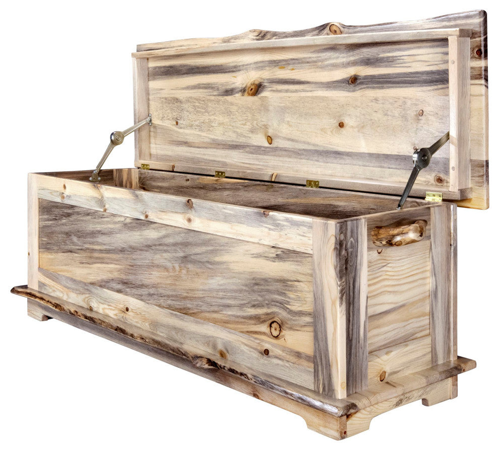 Big Sky Collection Live Edge, 6' Blanket Chest, Natural