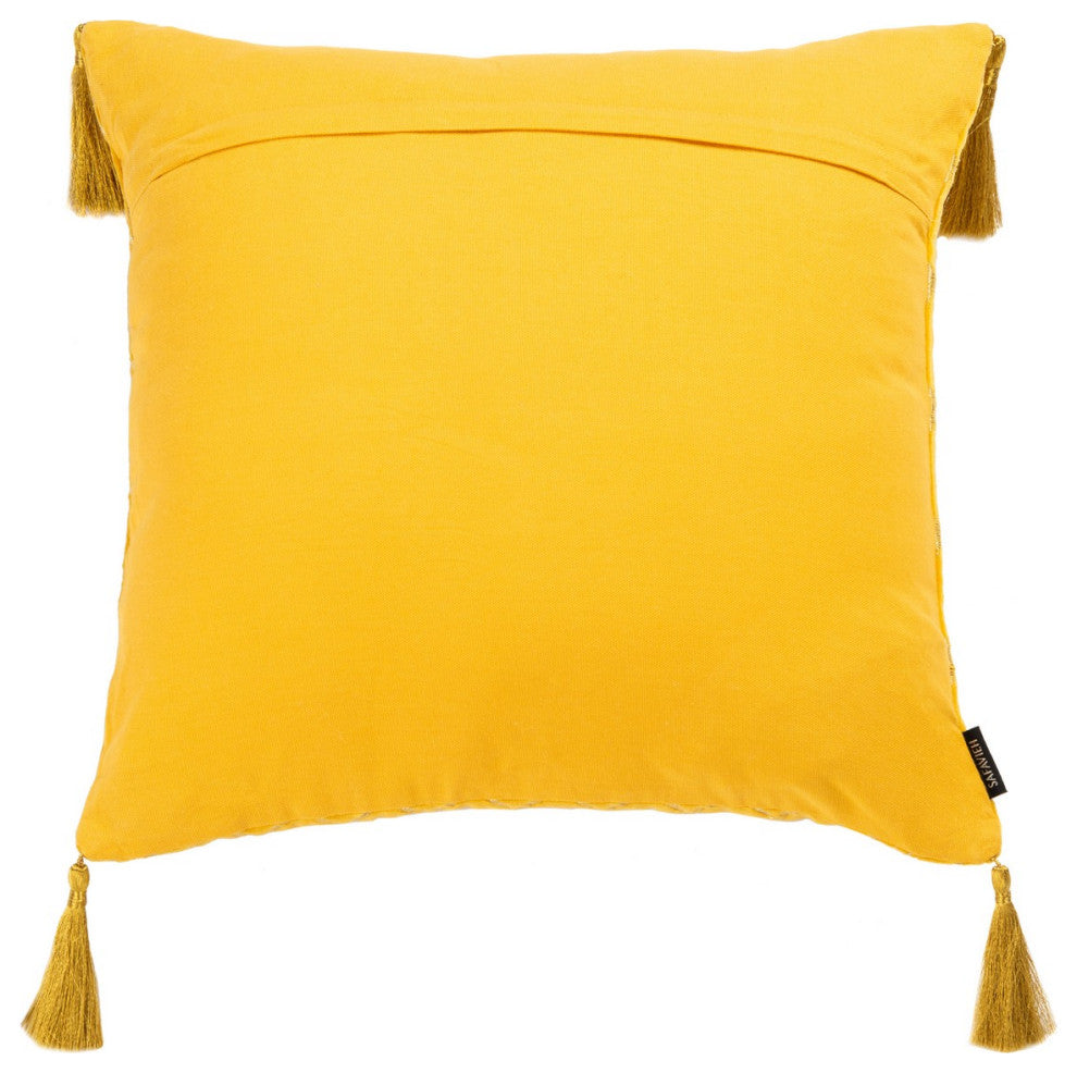 Safavieh Cilan Pillow Yellow 18" X 18"