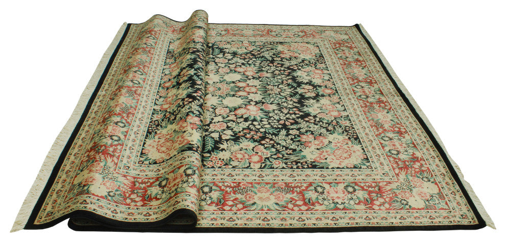 Pak-Persian Courtena Black/Red Rug, 8'0x10'1