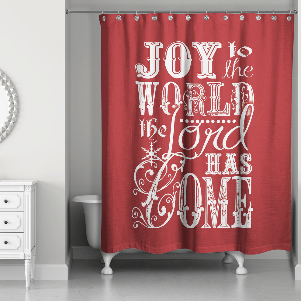 Joy to the World 71x74 Shower Curtain