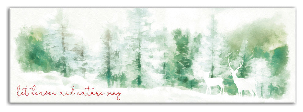Let Heaven and Nature Sing Canvas Wall Art, 12"x36"
