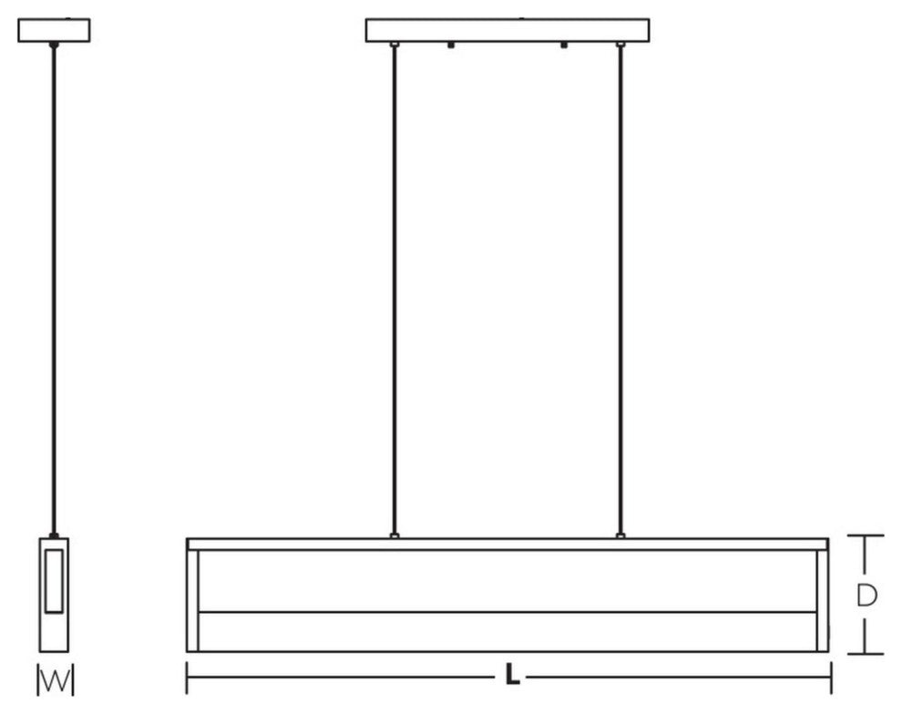 Echo Pendant, Black Finish