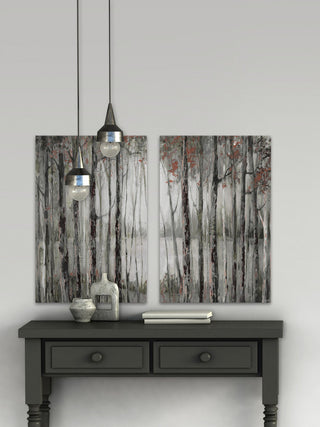 Dusky Autumn Lake Diptych, 48"x36"